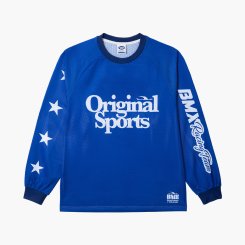LOGO MESH JERSY BLUE