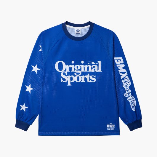LOGO MESH JERSY BLUE
