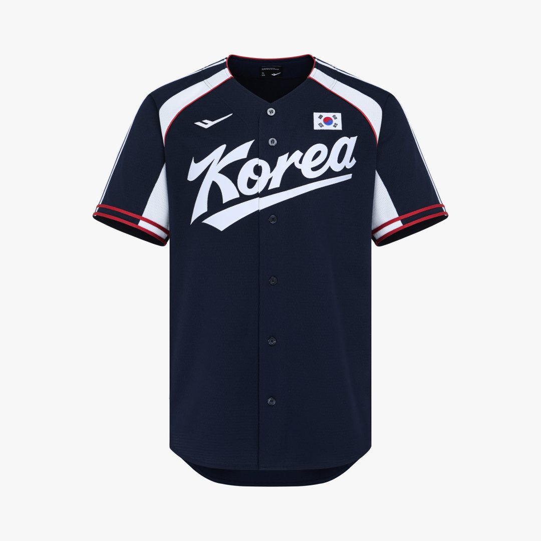 [예약판매 9월15일 순차발송]<br>(노마킹 제품)야구대표팀 어센틱 유니폼 상의(원정)