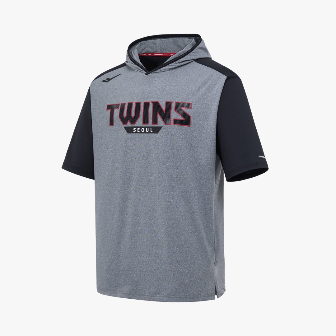 2025 LG트윈스 어센틱 반팔 후드 티셔츠