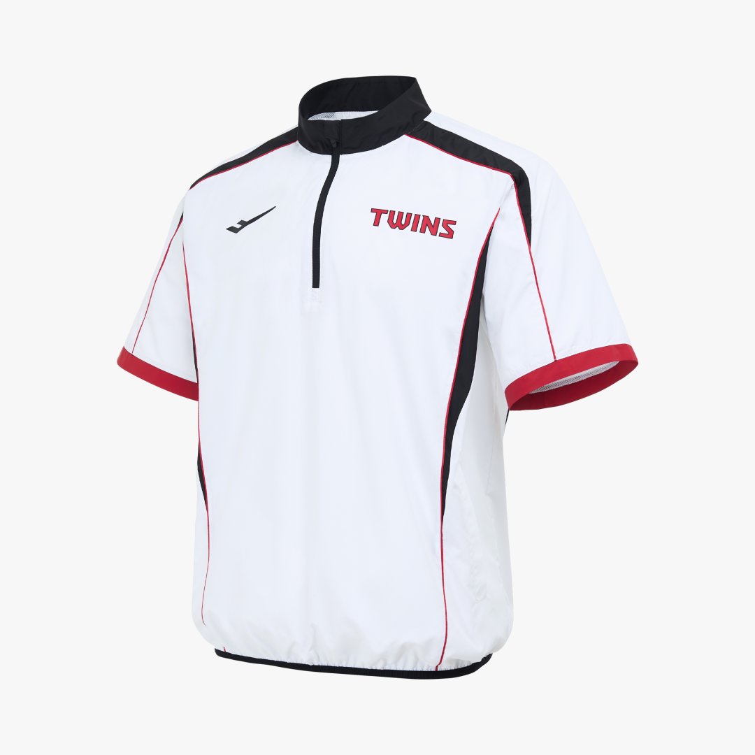 2026 LG트윈스 어센틱 반팔 바람막이(짚업)