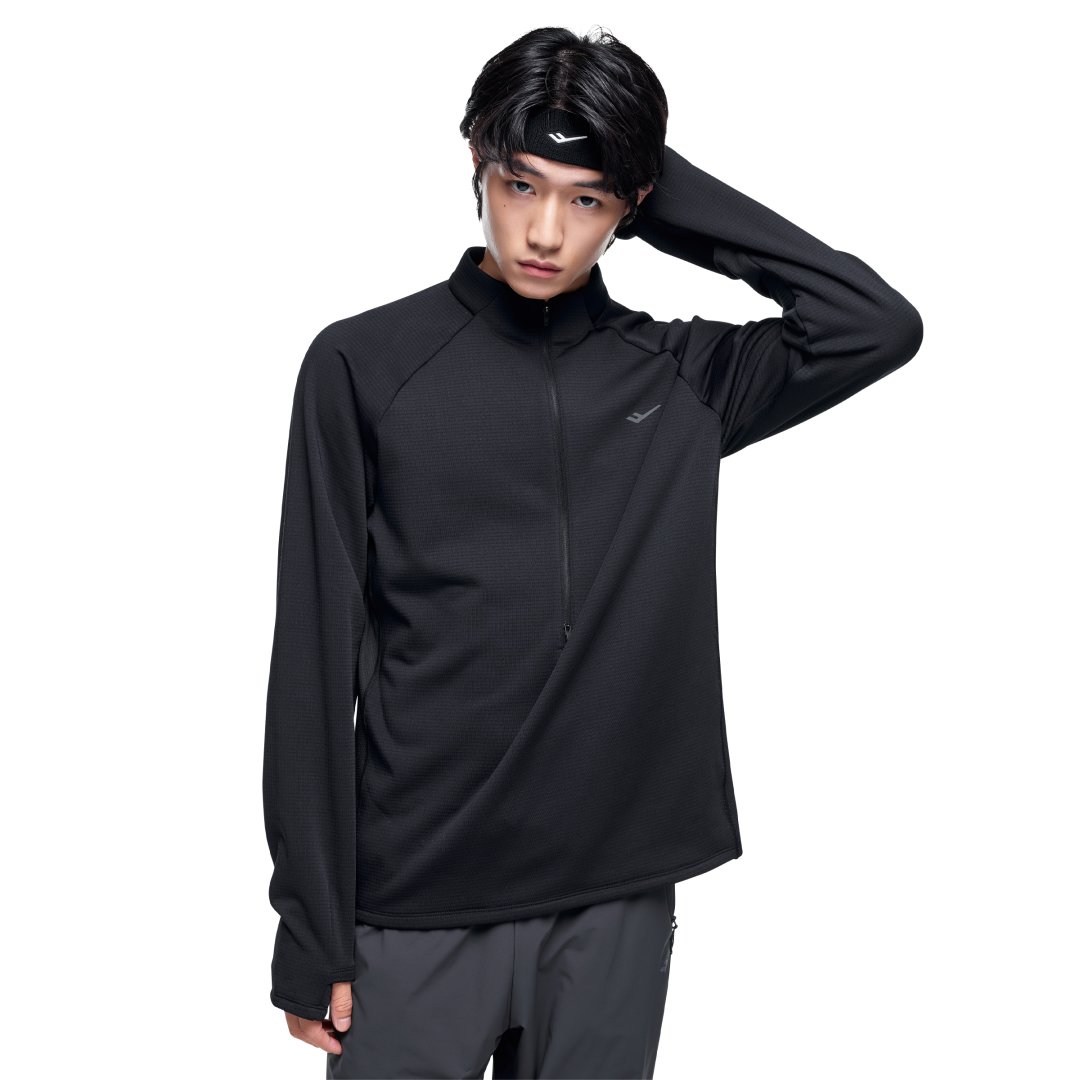 러닝 남성 하프 집업 티셔츠