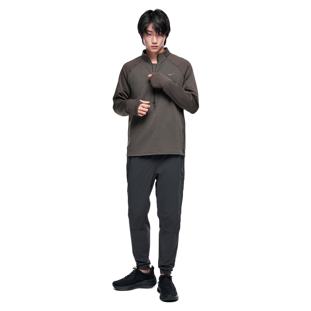 러닝 남성 우븐 기모 팬츠