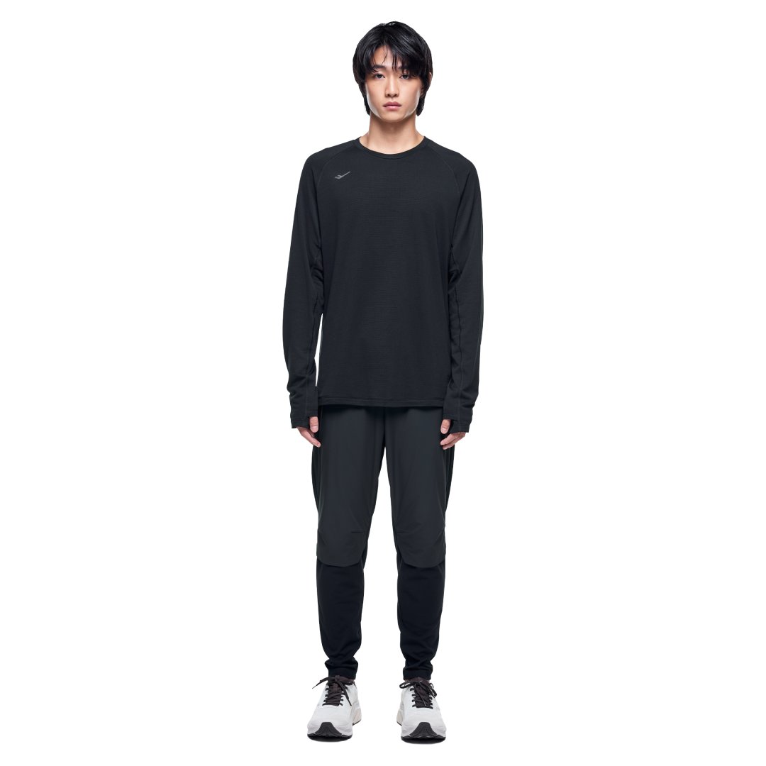 러닝 남성 폴라텍 긴팔 티셔츠