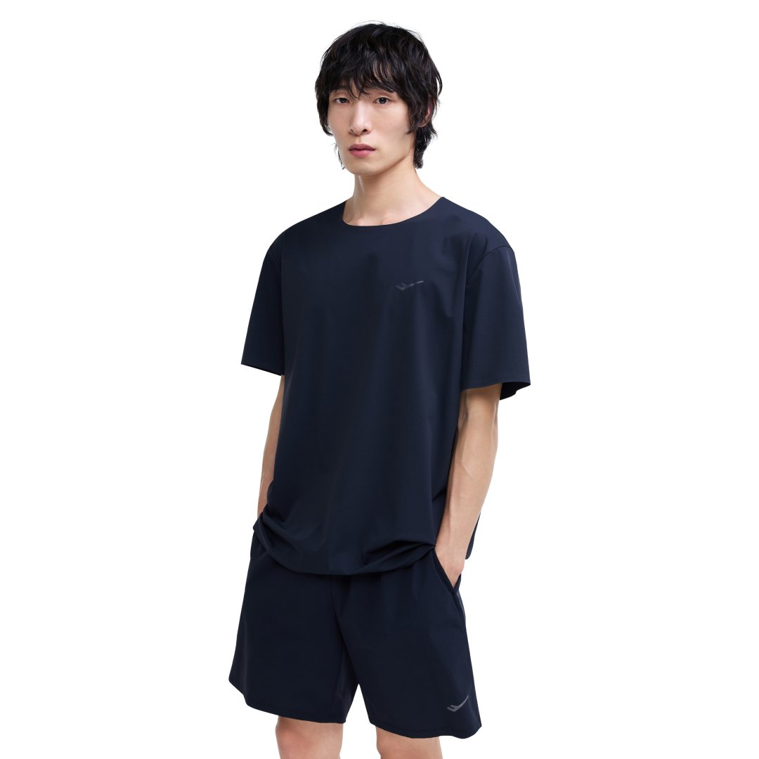 남성 심리스 벤트홀 반팔티셔츠