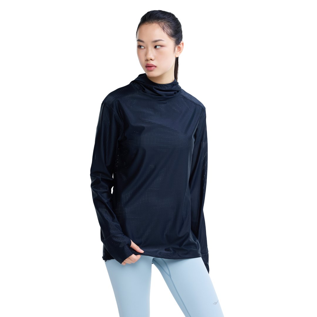 유니 울트라라이트 메쉬 후디 긴팔티셔츠