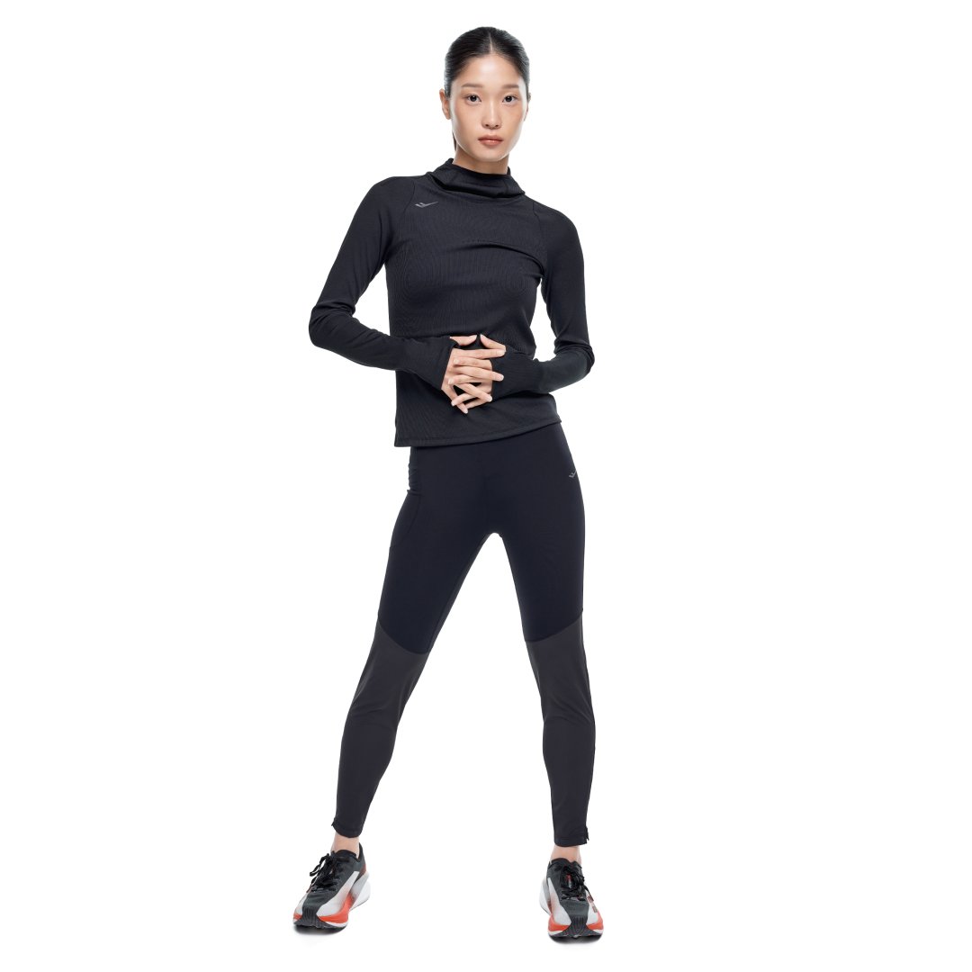 러닝 여성 우븐 하이브리드 레깅스