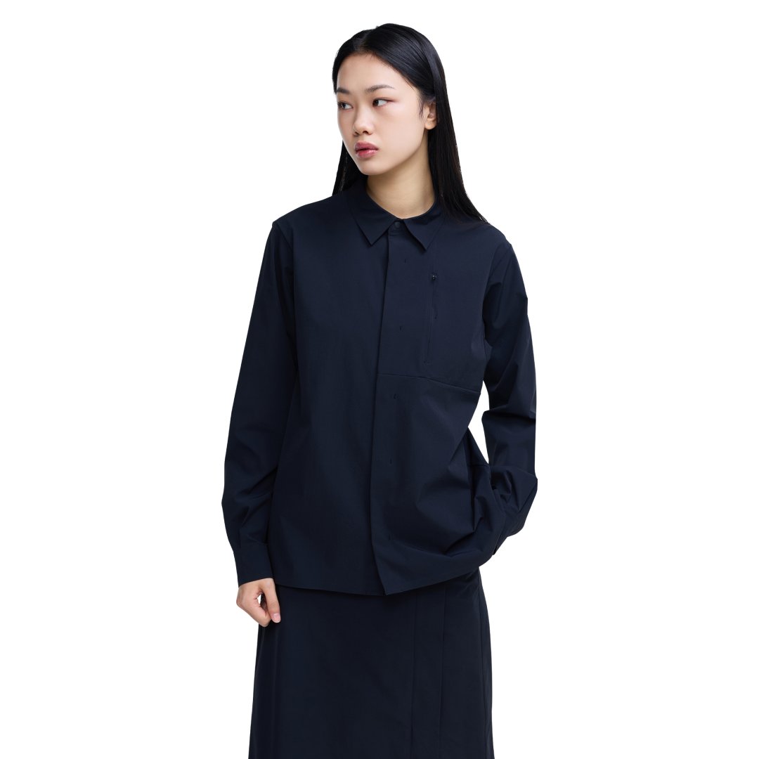 유니 테크 테일러드 오버셔츠