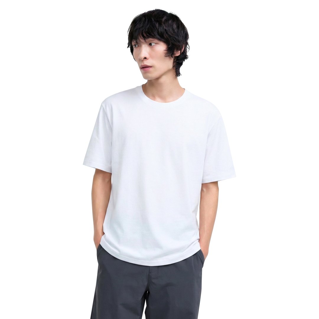 유니 베이직 반팔 로고티셔츠